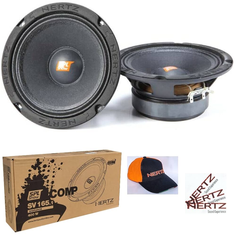 GK SOUND 6.5" Car Midrange Speakers 200W RMS, 400W Max, 4 Ohm, 97dB SPL